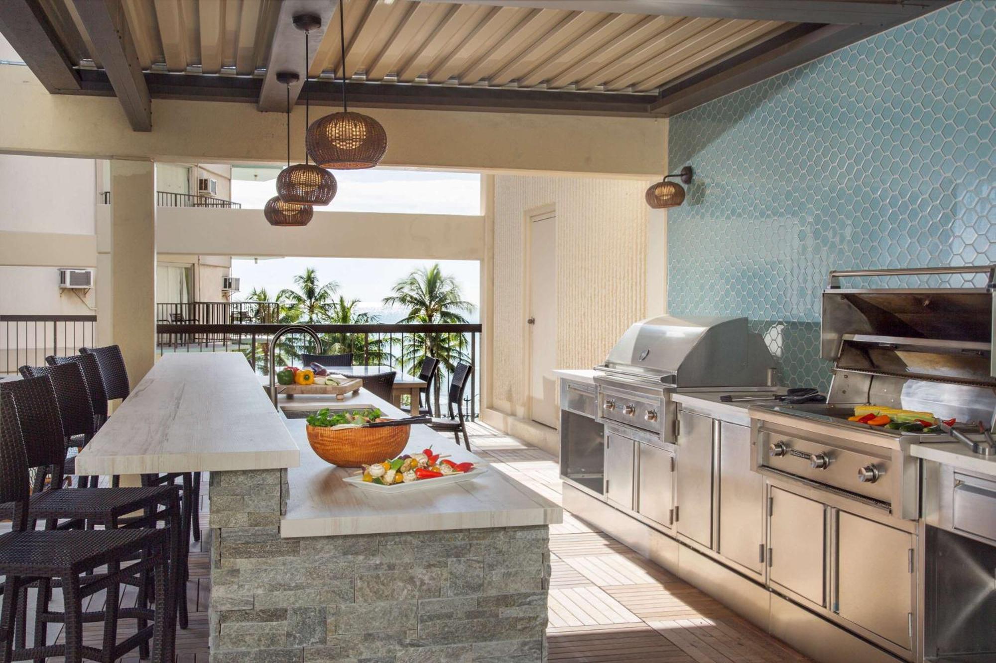 هونولولو أستون وايكيكي بيتش تاور المظهر الخارجي الصورة Outdoor kitchen